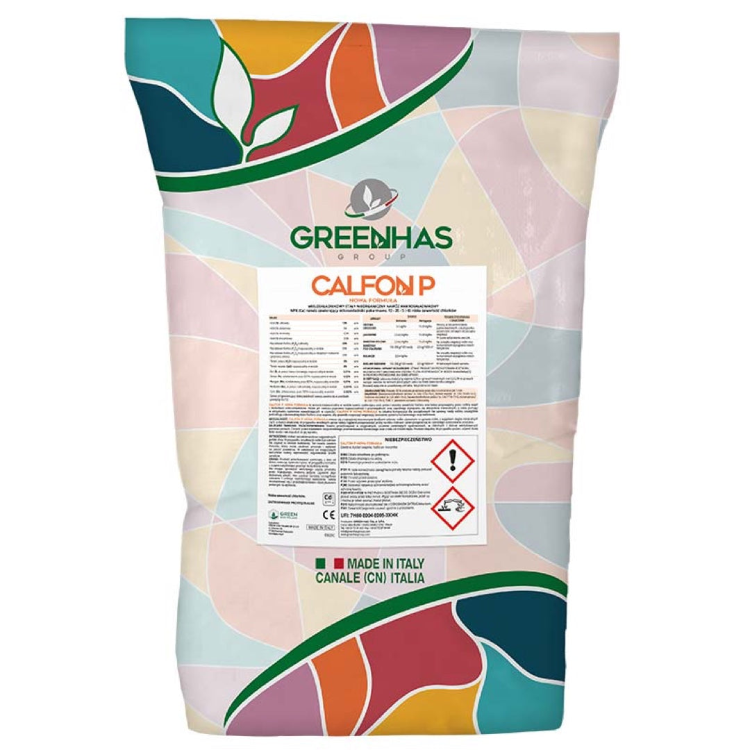 Calfon P 13-35-5 Green Has, krystaliczny nawóz z fosforem i 8% wapnia, 25 kg