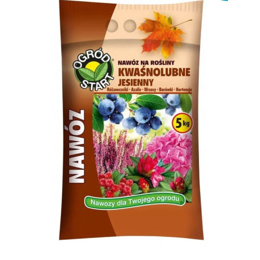 Ogród Start jesienny nawóz do roślin kwaśnolubnych 5 kg