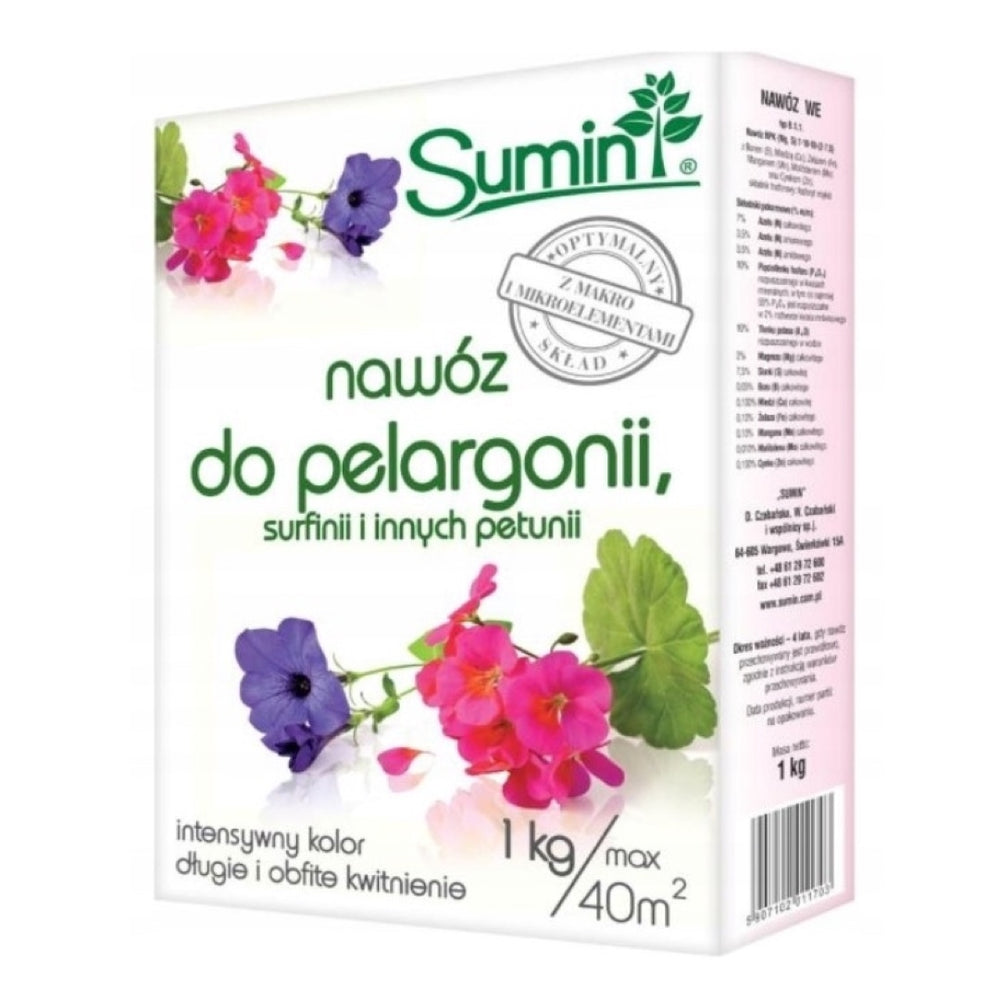 Nawóz do Pelargoni, Surfin i innych Petuni SUMIN