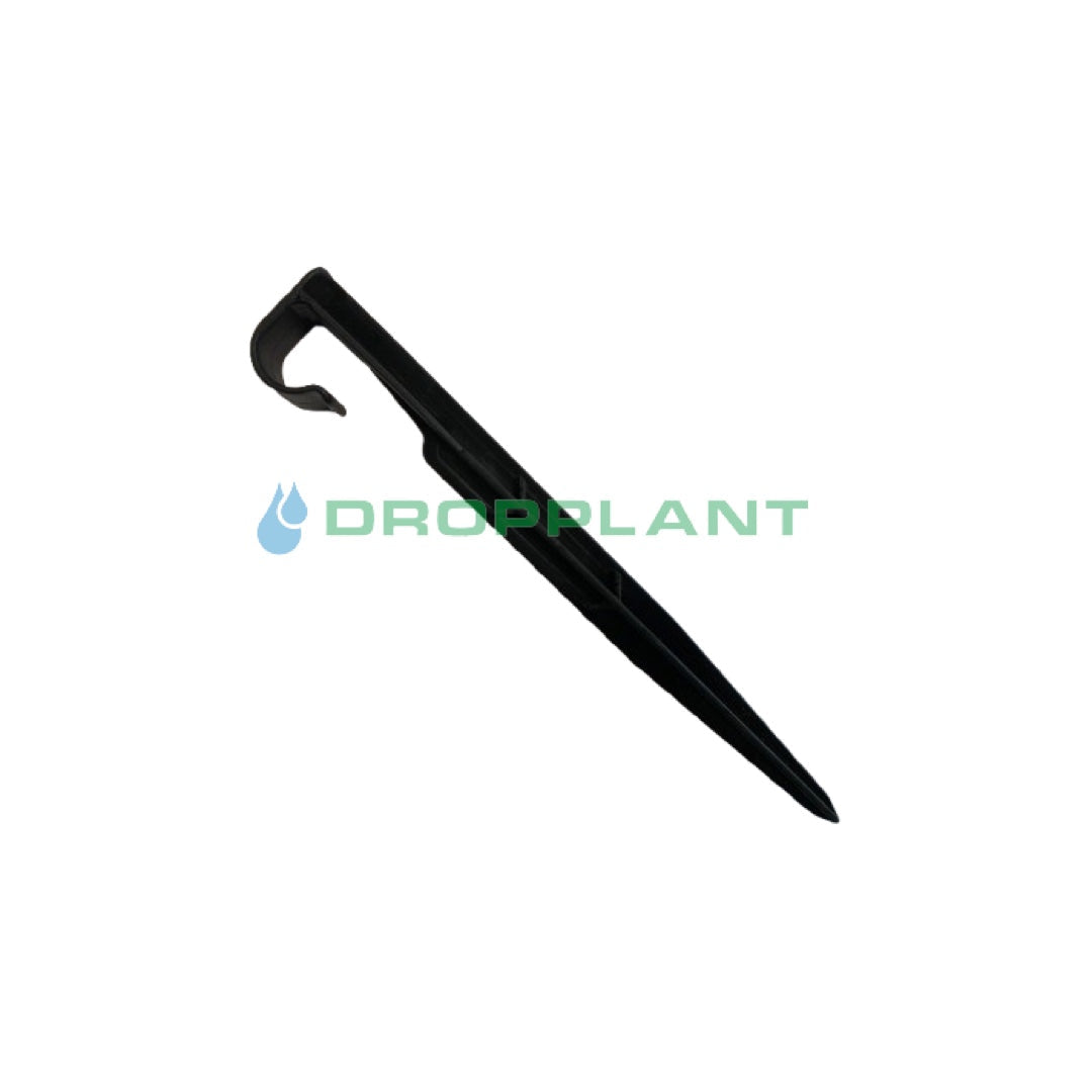 Hak do rur i linii kroplujących krótki 165 mm 16/20 czarny Dropplant