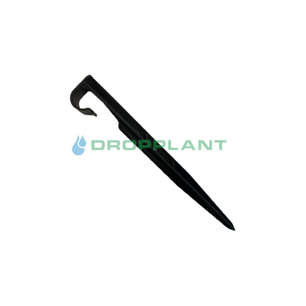 Hak do rur i linii kroplujących krótki 165 mm 16/20 czarny Dropplant