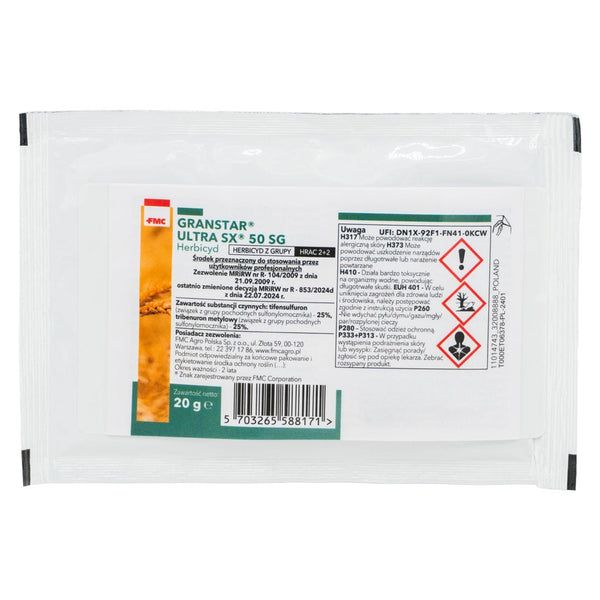 Granstar Ultra SX 50 SG herbicyd FMC, saszetka 20 g