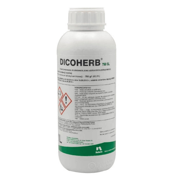 Dicoherb 750 SL Nufarm, herbicyd z MCPA, butelka 1 l