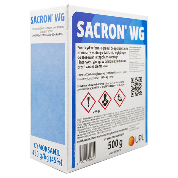 Opakowanie Sacron WG 0,5 kg, fungicyd