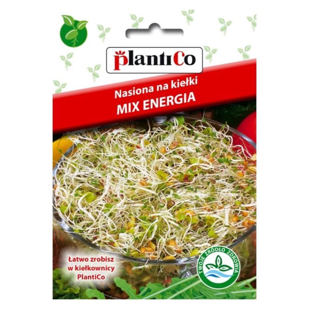 Nasiona na kiełki Mix Energia PlantiCo, opakowanie 20 g