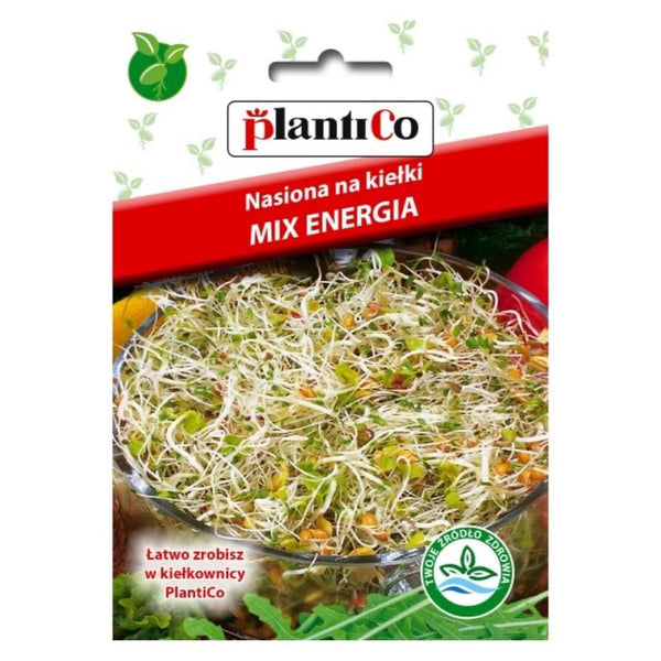 Nasiona na kiełki Mix Energia PlantiCo, opakowanie 20 g