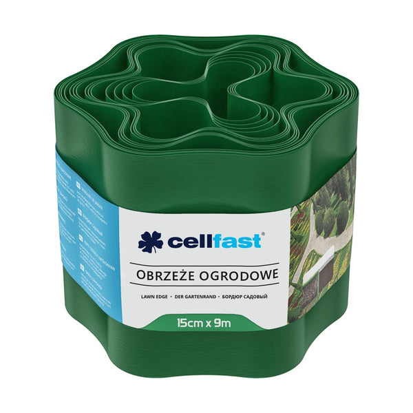 Obrzeże ogrodowe plastikowe Cellfast 15 cm x 9 m, zielone
