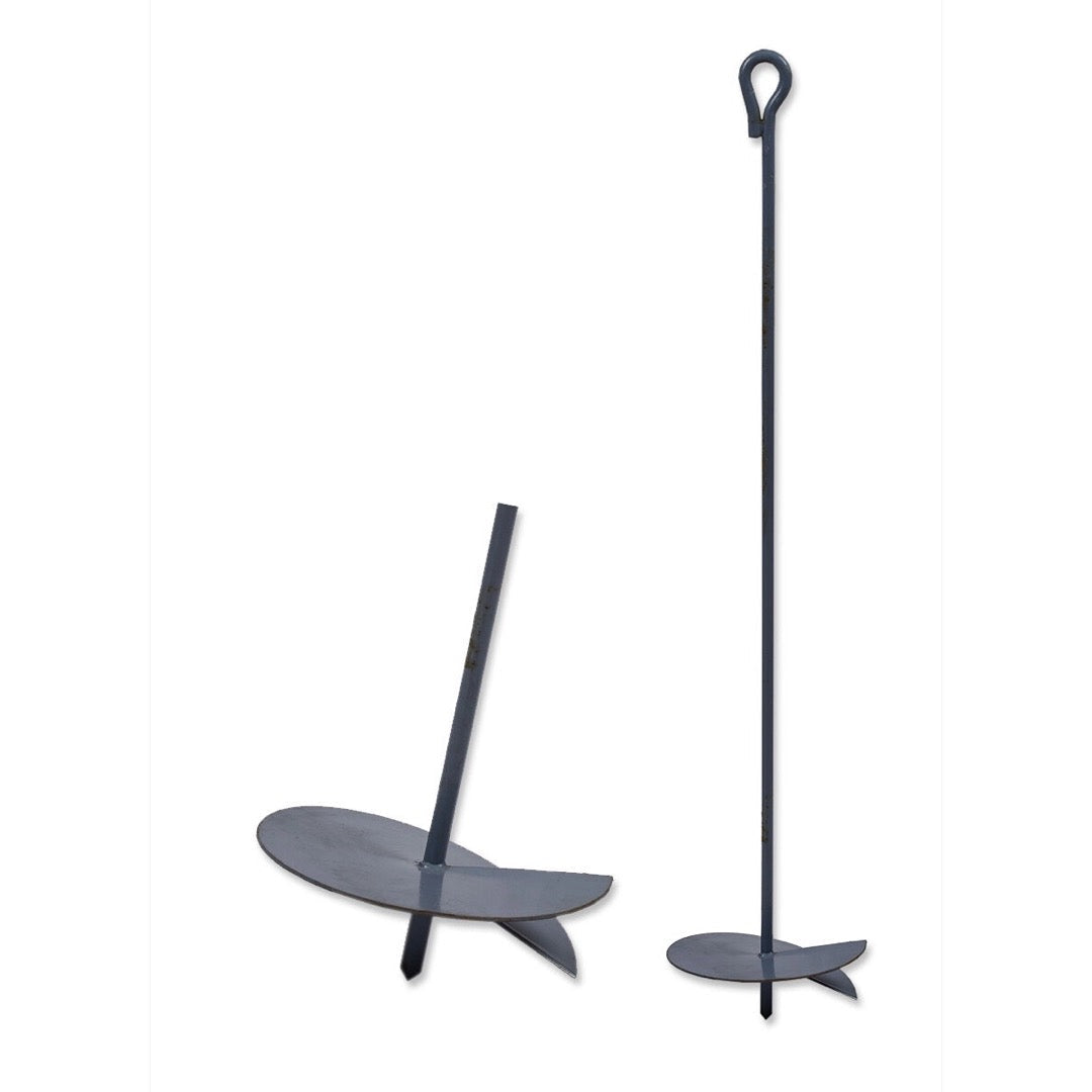 Kotwa sadownicza wkręcana, okrągła, długość 100 cm, 19 i 24 cm