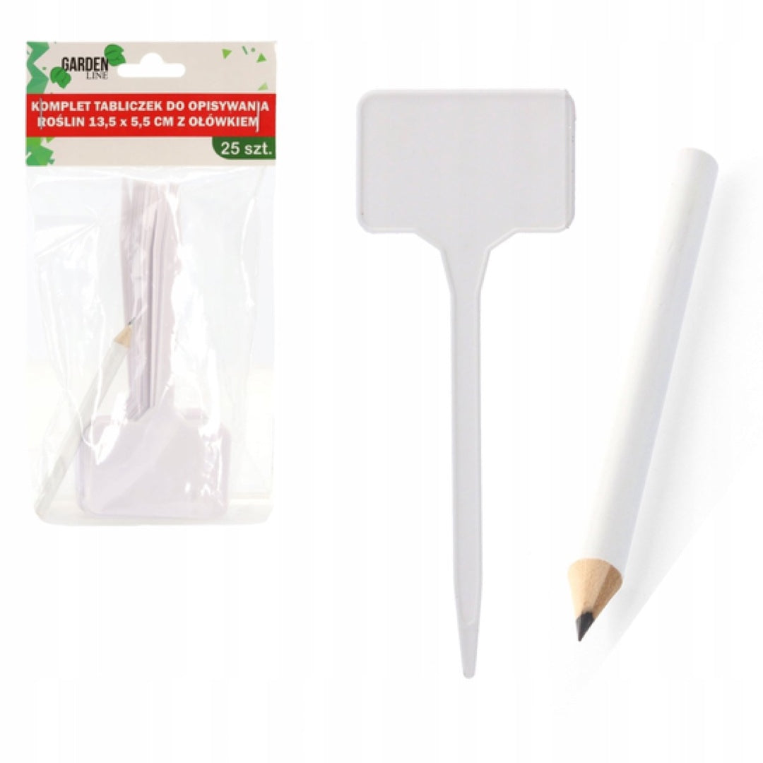 Tabliczki do opisywania roślin Garden Line, komplet 25 sztuk