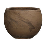 Donica terakotowa Kula 26 cm Cermax, wariant basalt