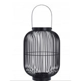 Lampion metalowy Bissau 19 x 19 x 30 cm, czarny