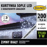 Kurtyna LED sople Bulinex, 200 diod, 9,6 m, zimny biały