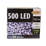 Lampki LED 500 diod Bulinex, 12,5 m, niebieski i zimny biały, opakowanie
