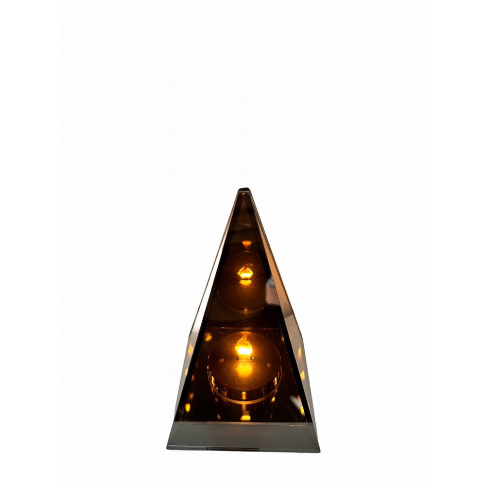 Znicz LED 3D lustrzany w kształcie piramidy