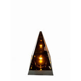 Znicz LED 3D lustrzany w kształcie piramidy
