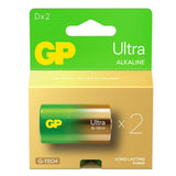 Baterie alkaliczne GP Ultra LR20 (D), blister 2 sztuki
