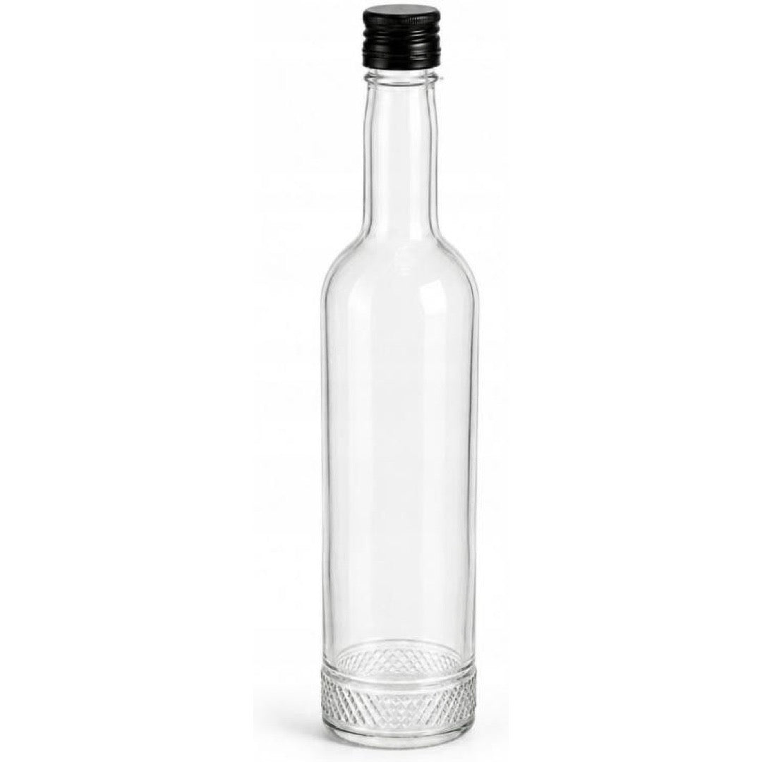 Butelka szklana Kryształ 0,5 l z zakrętką