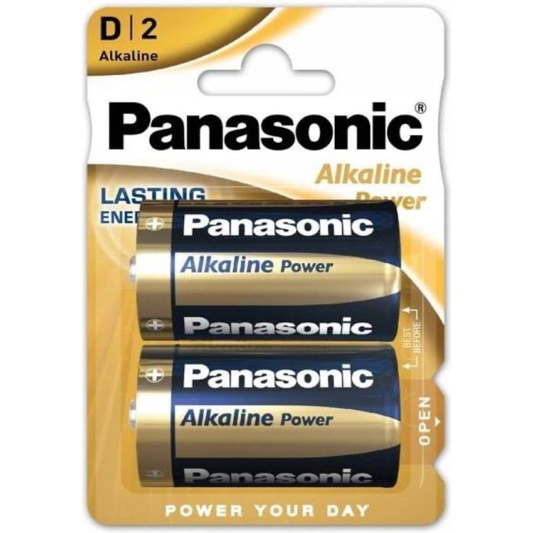 Baterie alkaliczne Panasonic LR20 (D) 1,5 V, blister 2 sztuki