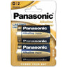 Baterie alkaliczne Panasonic LR20 (D) 1,5 V, blister 2 sztuki