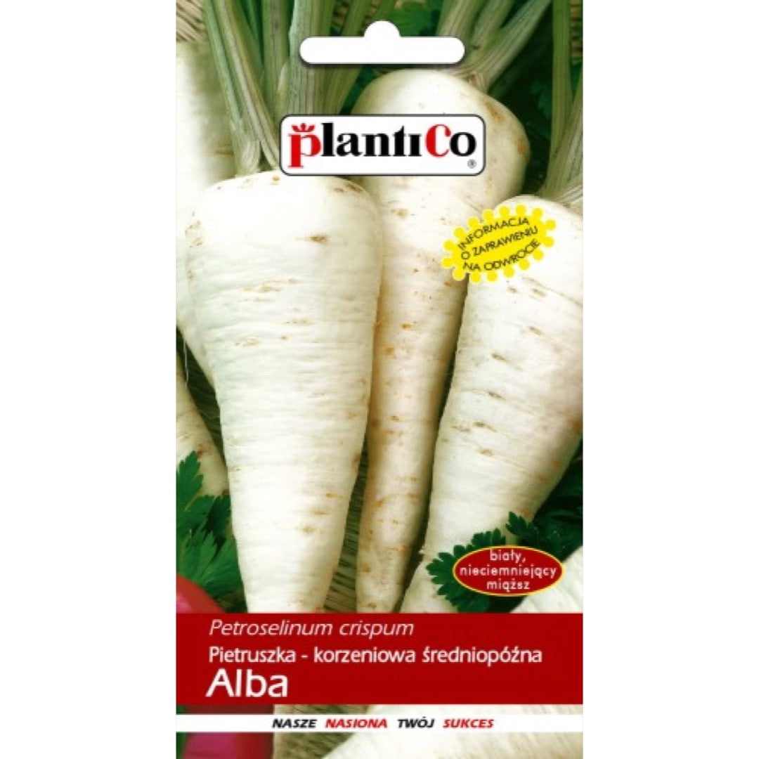Opakowanie nasion: Pietruszka korzeniowa Alba, PlantiCo