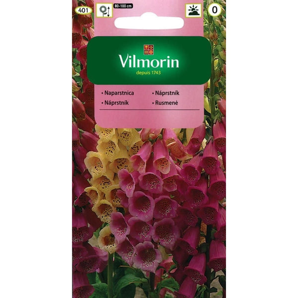 Naparstnica purpurowa Foxy Vilmorin, mieszanka, nasiona kwiatów, 1 g