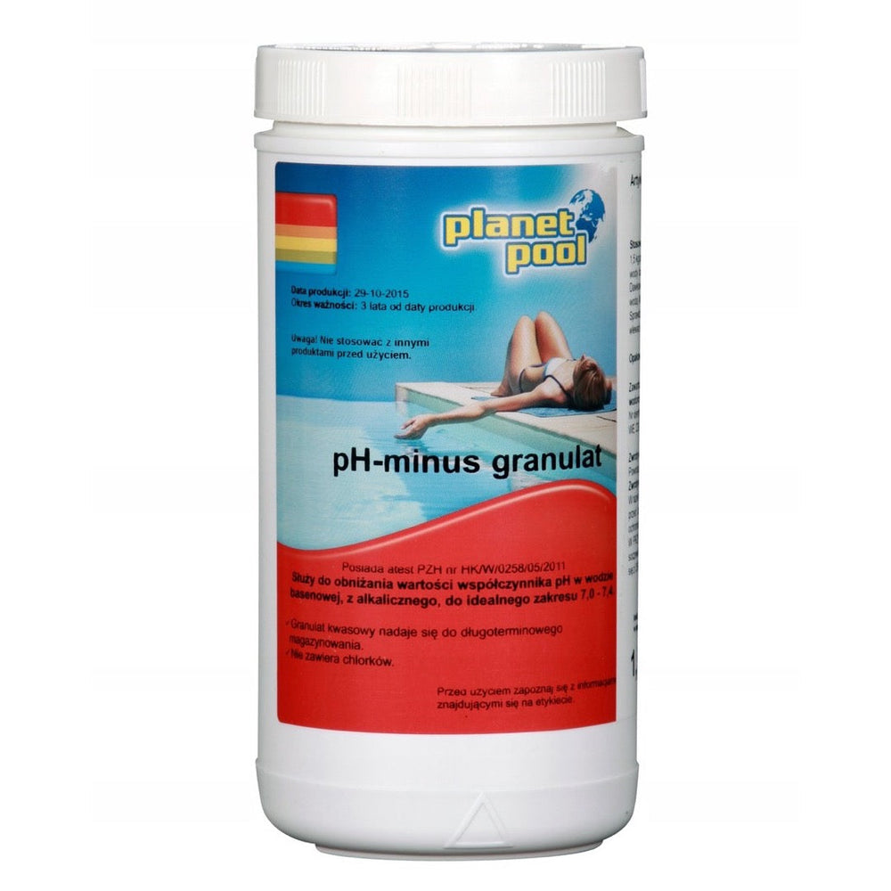 Planet Pool pH minus granulat 1,5 kg, pojemnik