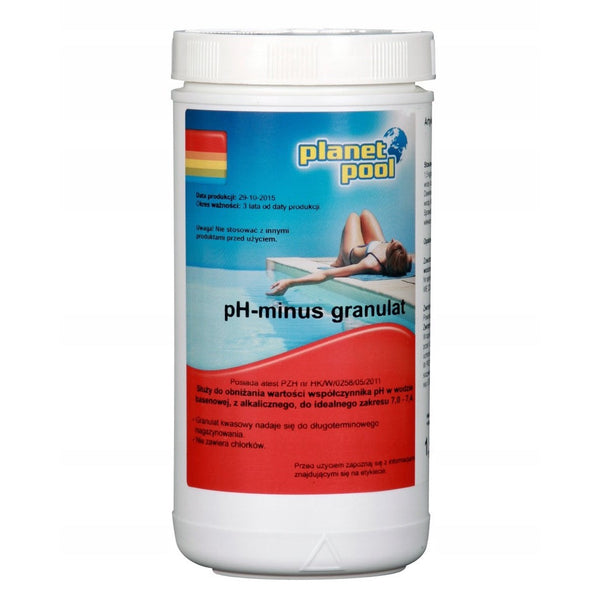 Planet Pool pH minus granulat 1,5 kg, pojemnik