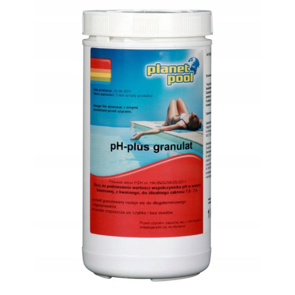 Planet Pool pH plus granulat 1 kg, pojemnik