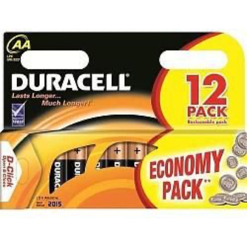 Baterie alkaliczne Duracell Basic LR6 (AA) 1,5 V, opakowanie 12 sztuk