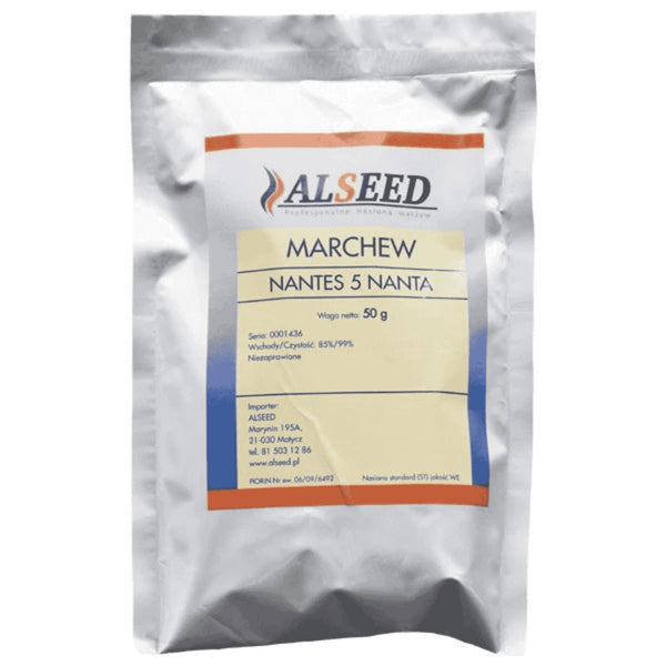 Marchew Nantes 5 Nanta, nasiona, opakowanie 50 g