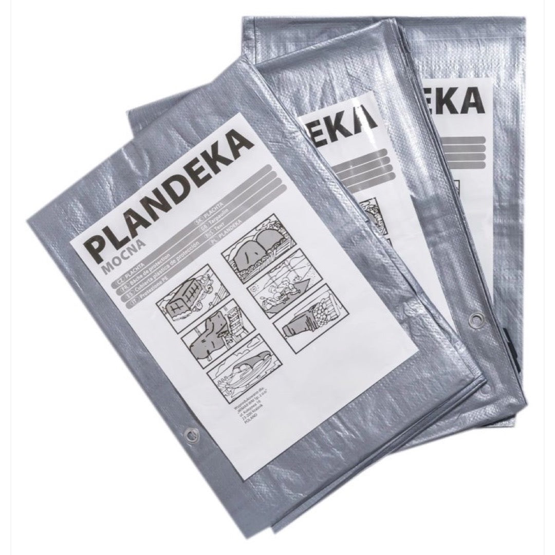 Plandeka srebrna 110 g/m2