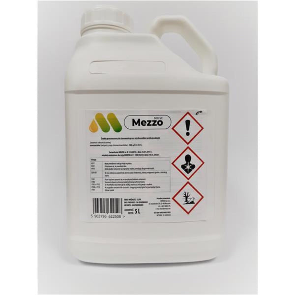 Mezzo 500 SC herbicyd z metazachlorem do rzepaku ozimego i kapusty, 5 l