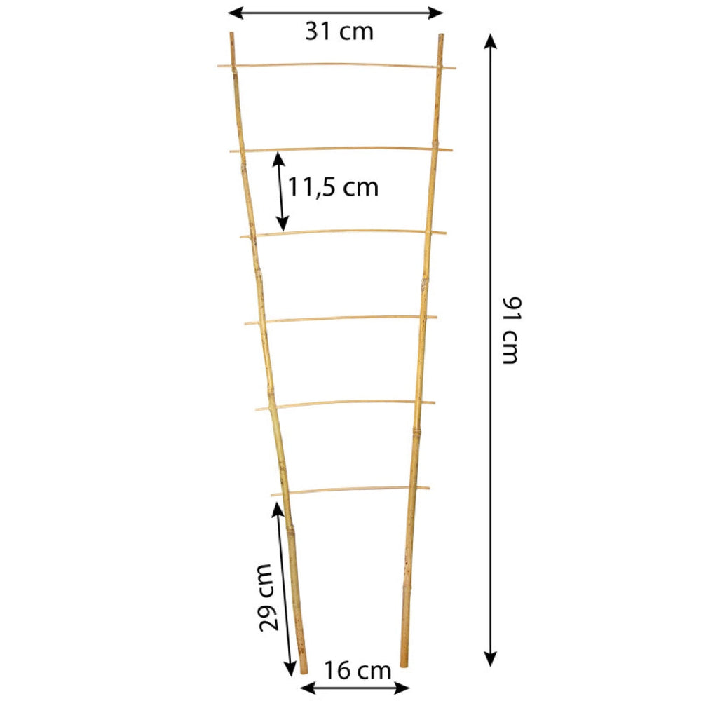 Drabinka bambusowa do roślin, wysokość 90 cm