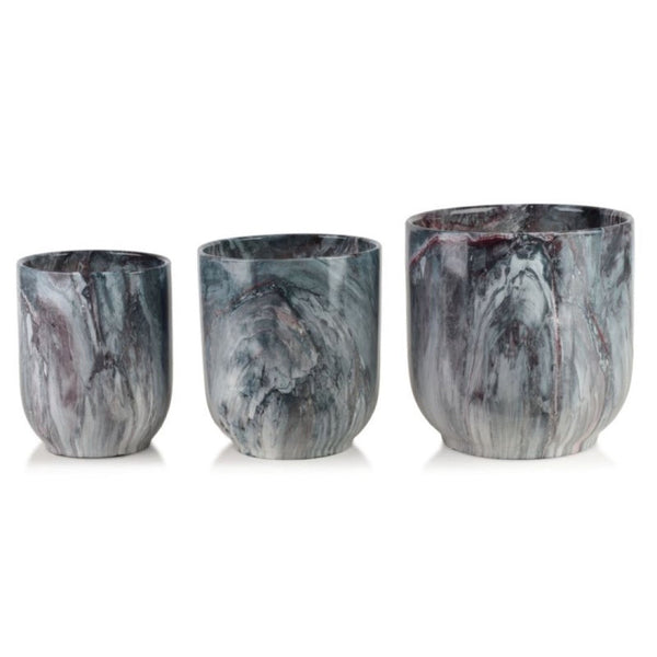 Donica ceramiczna Mondex Neva Marble, szara