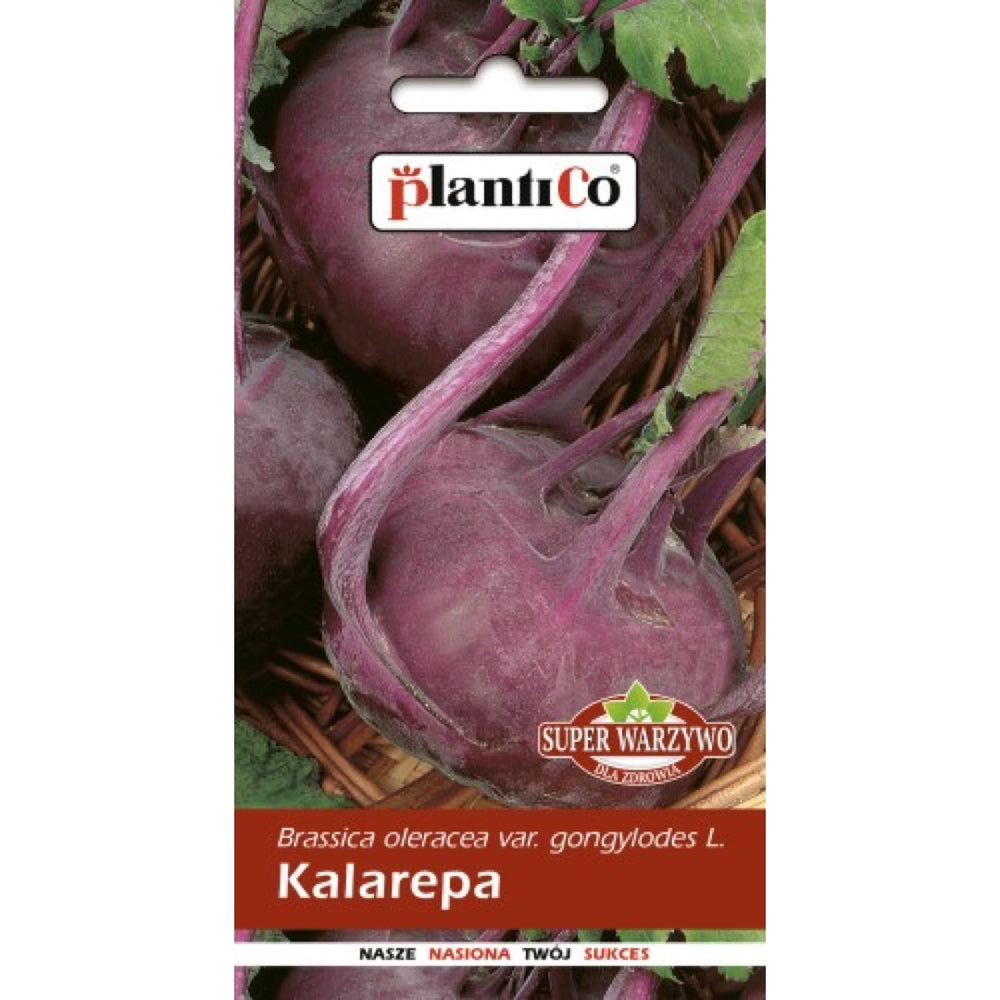 Saszetka nasion kalarepy PlantiCo (opakowanie serii Super Warzywo)