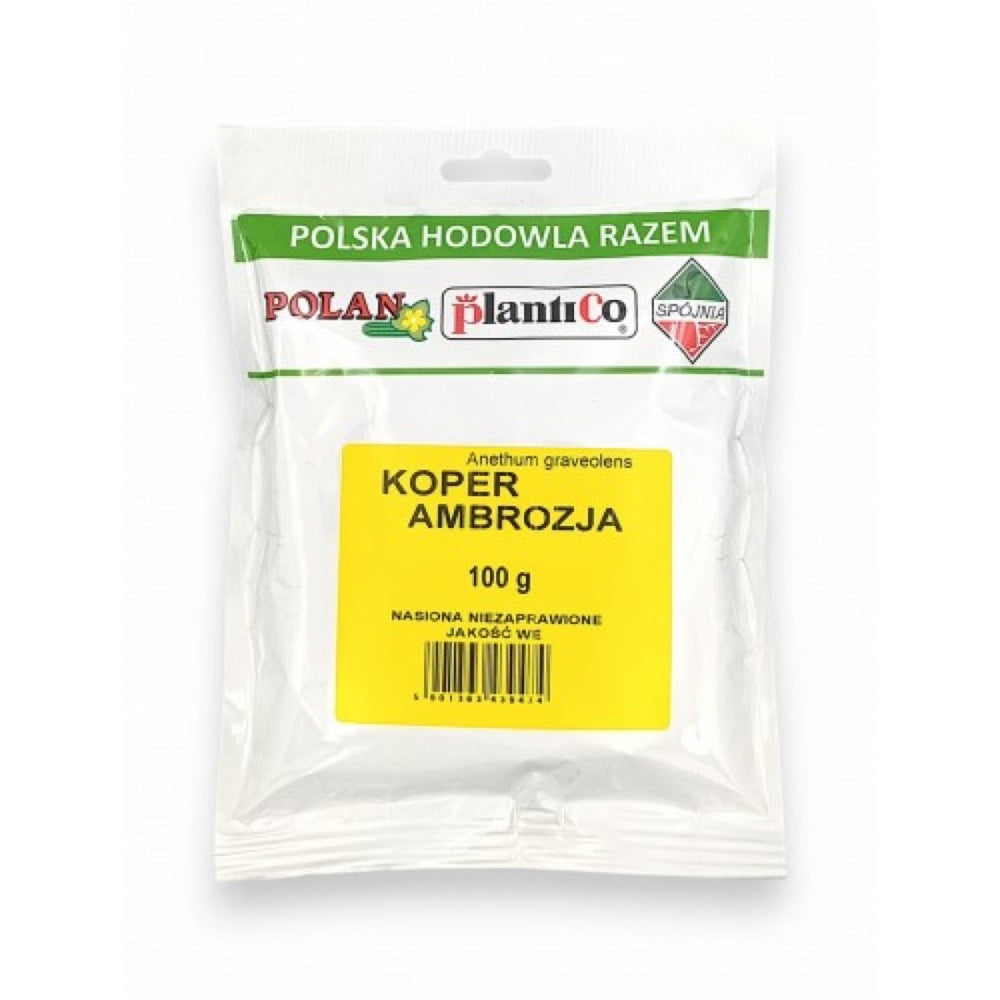 Woreczek 100 g nasion kopru ogrodowego Ambrozja PlantiCo (Polan)