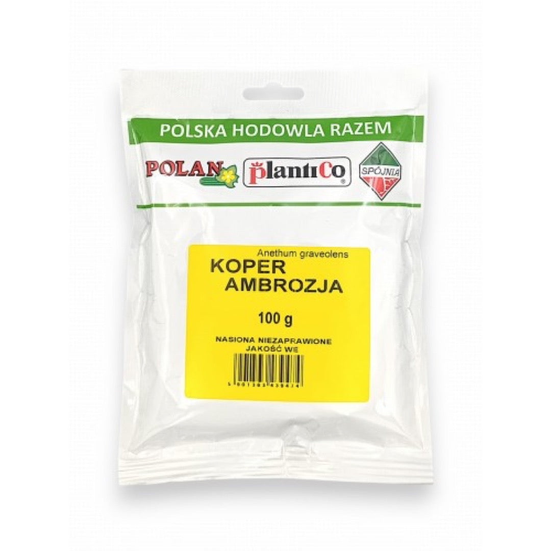 Woreczek 100 g nasion kopru ogrodowego Ambrozja PlantiCo (Polan)
