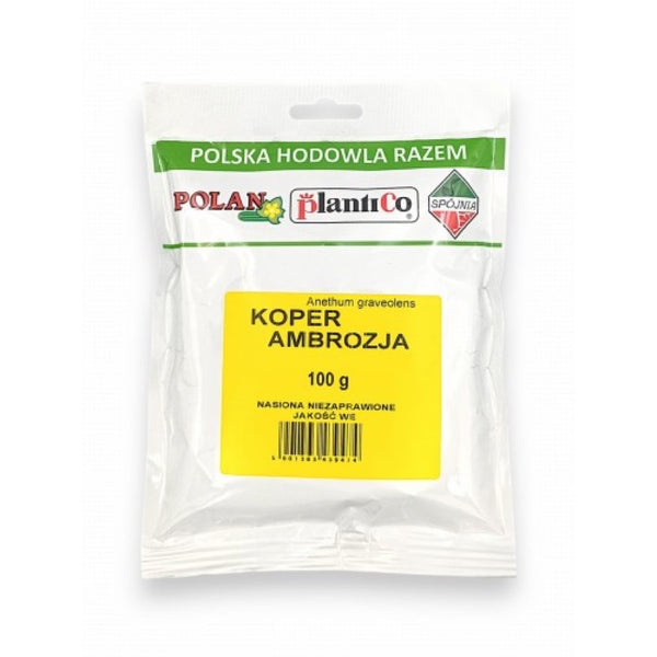 Woreczek 100 g nasion kopru ogrodowego Ambrozja PlantiCo (Polan)