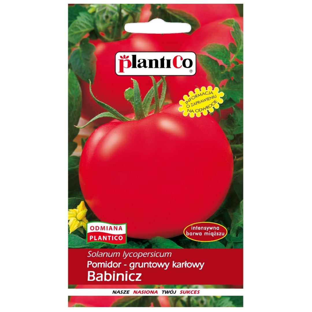 Saszetka nasion pomidora gruntowego karłowego Babinicz PlantiCo, 1 g