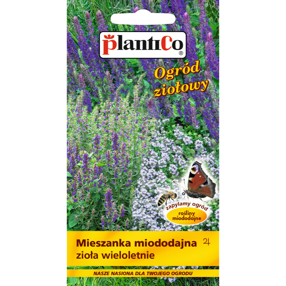Saszetka nasion mieszanki miododajnej ziół wieloletnich PlantiCo, 1 g