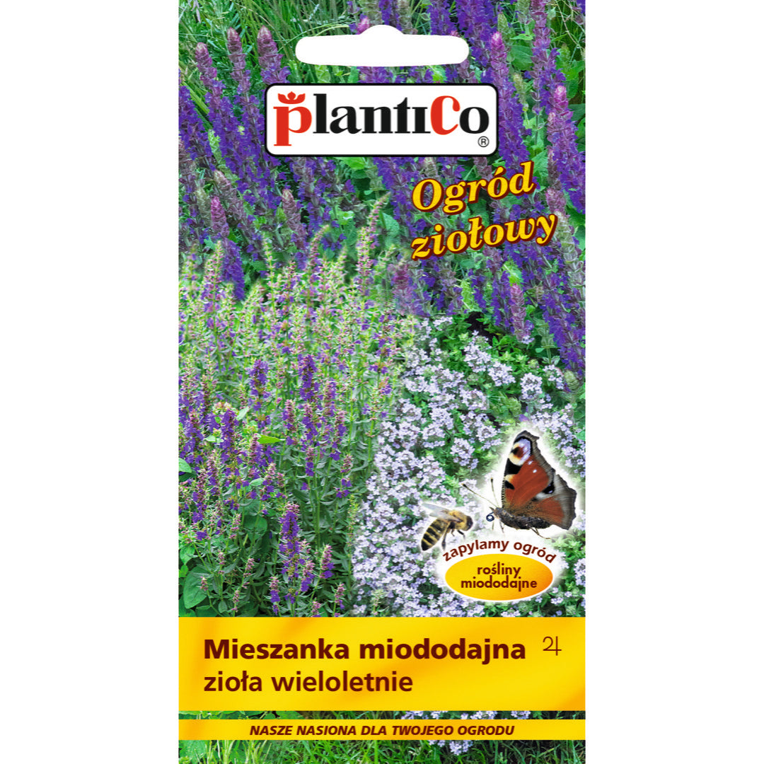 Saszetka nasion mieszanki miododajnej ziół wieloletnich PlantiCo, 1 g