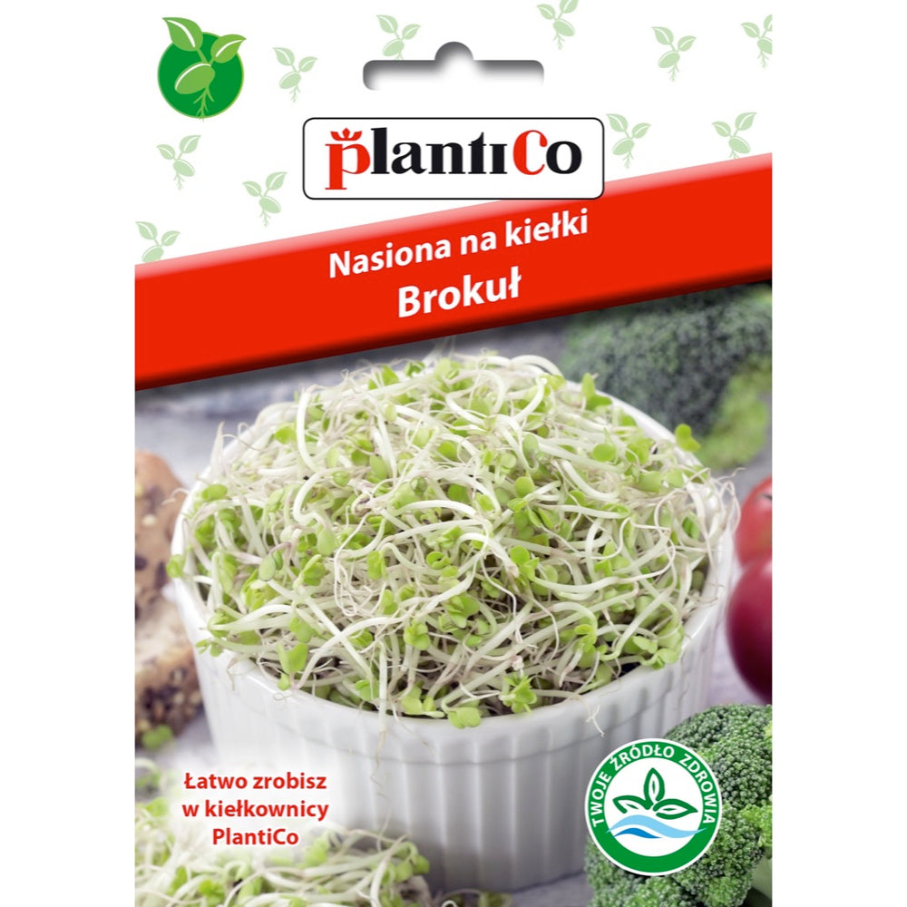 Saszetka nasion na kiełki brokuł PlantiCo, 10 g