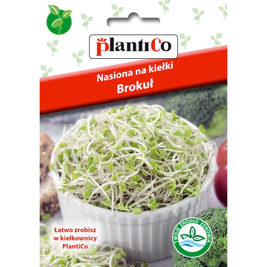 Saszetka nasion na kiełki brokuł PlantiCo, 10 g