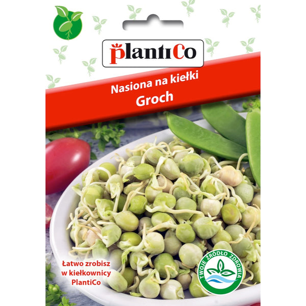 Saszetka nasion na kiełki groch PlantiCo, 80 g