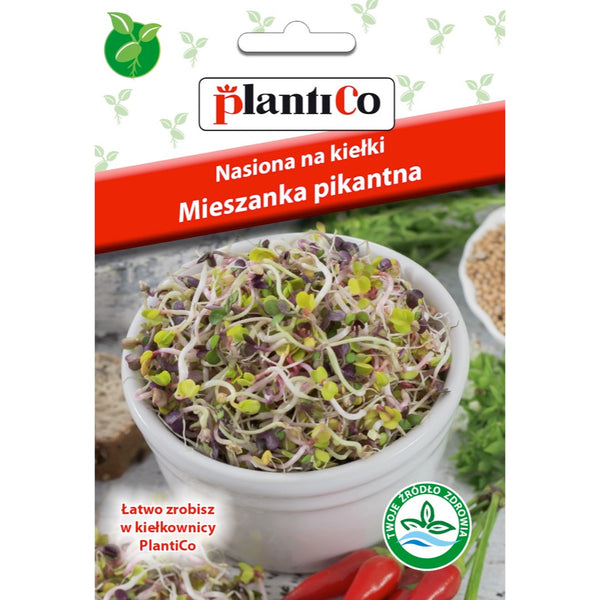 Saszetka nasion na kiełki mieszanka pikantna PlantiCo, 30 g