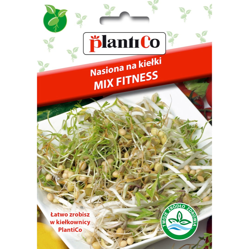Saszetka nasion na kiełki mix fitness PlantiCo, 40 g