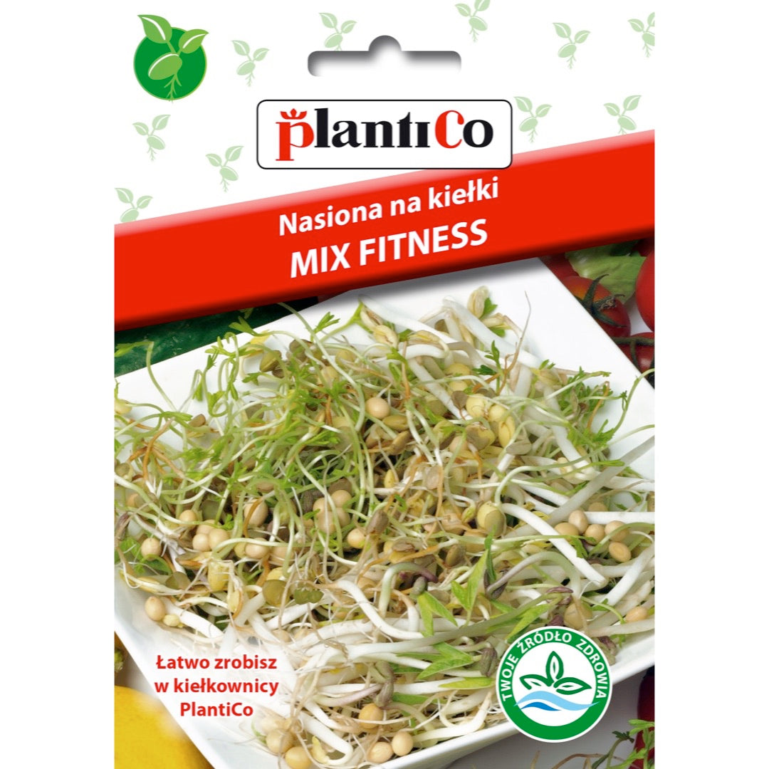 Saszetka nasion na kiełki mix fitness PlantiCo, 40 g