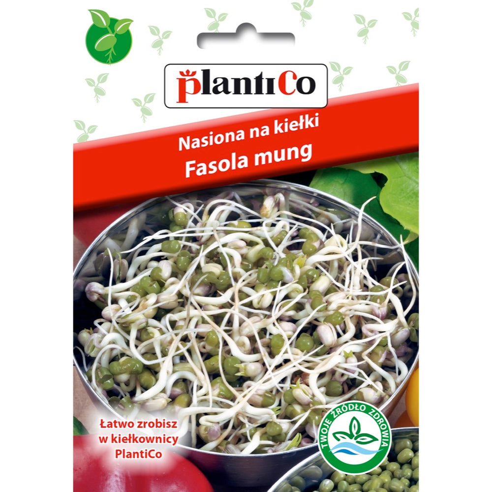 Saszetka nasion na kiełki fasola mung PlantiCo, 40 g