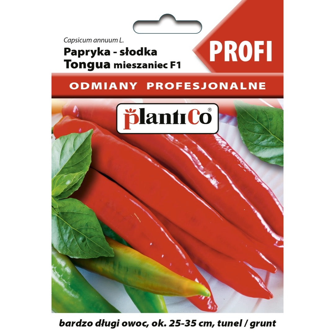 Saszetka nasion papryki słodkiej Tongua PlantiCo, 0,1 g