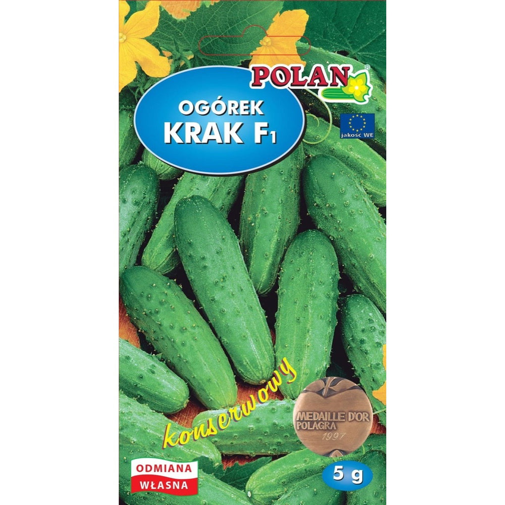 Saszetka nasion ogórka gruntowego Krak F1 (5 g na zdjęciu)
